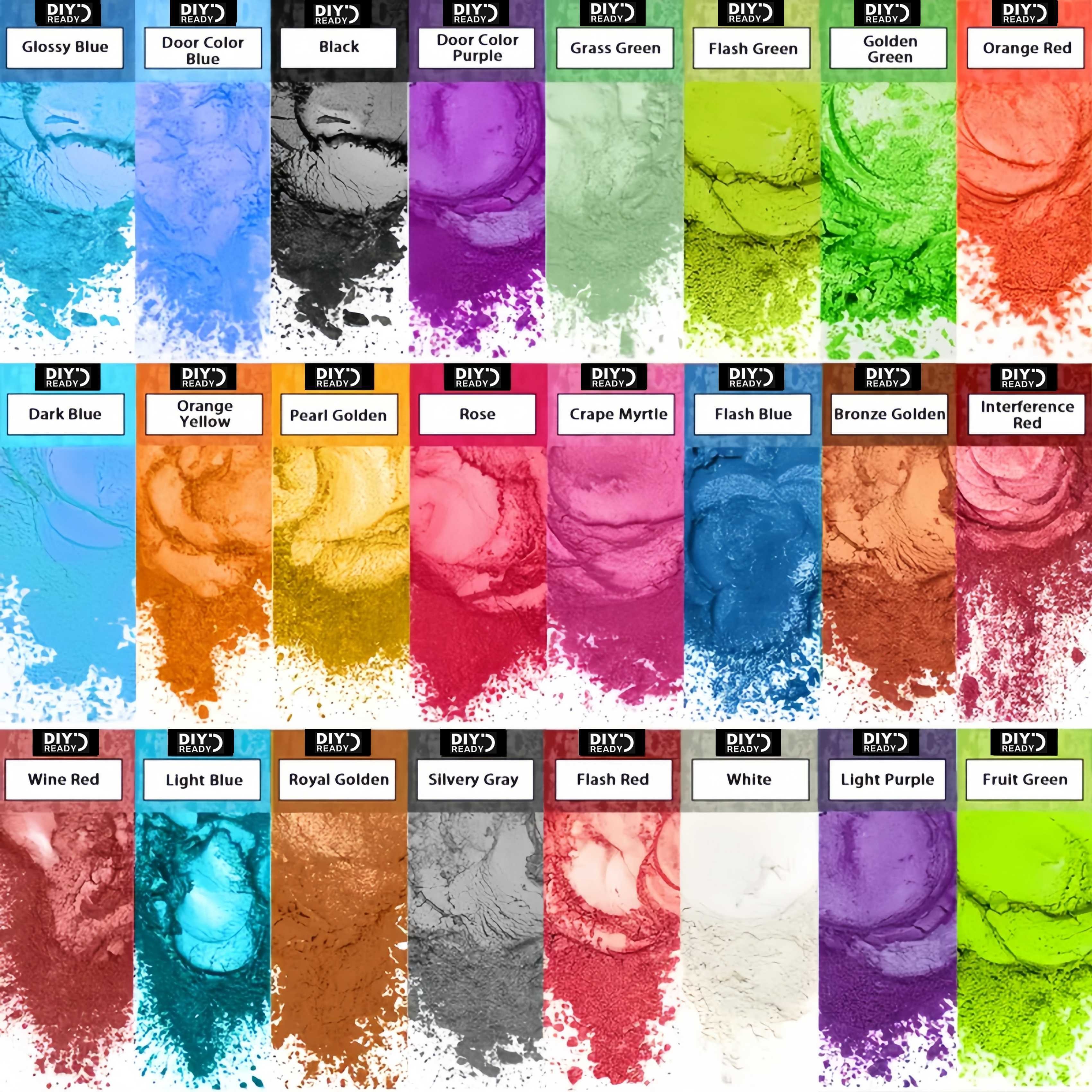 Unity Candle Set - 24 Colors/8 Colors 5g 0.18oz Pearlescent