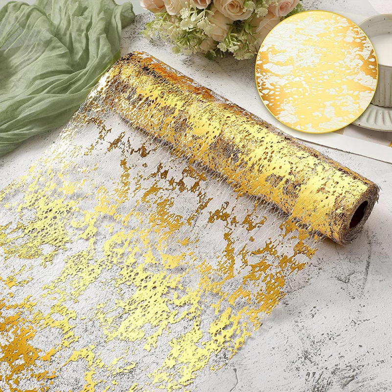 Table Runner Sequin - Sparkle Metallic Table Runners Gold Silver