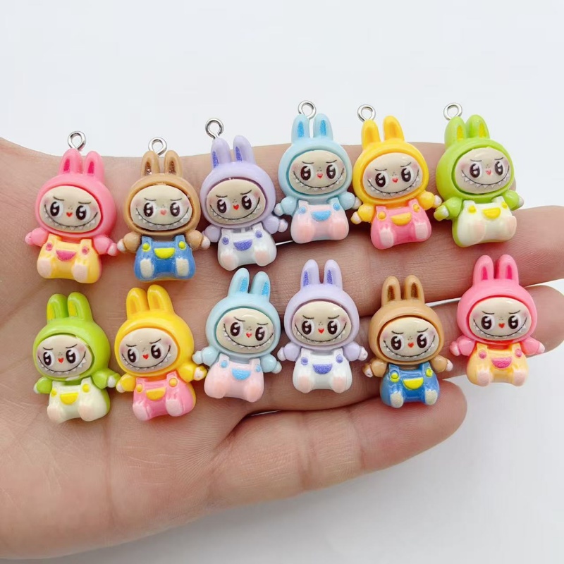 Wedding Yes - 10Pcs Kawaii Rabbit Strawberry House Resin