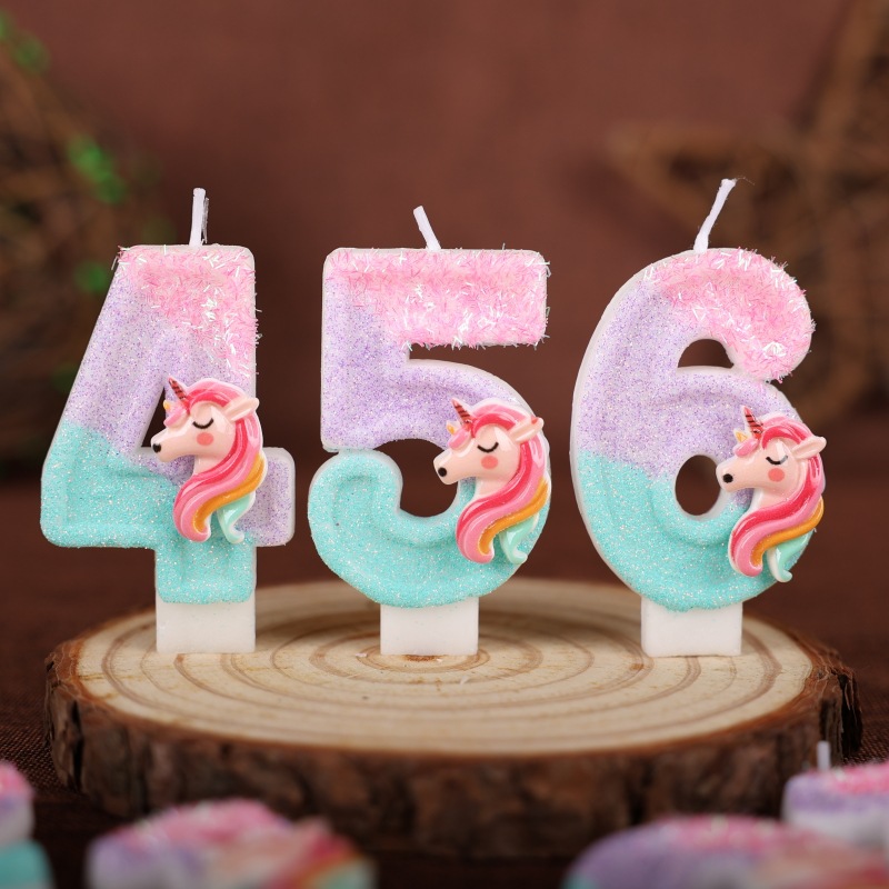 Gradient Pink Unicorn Happy Bi - مراجعة Unity Candle Set وسعره