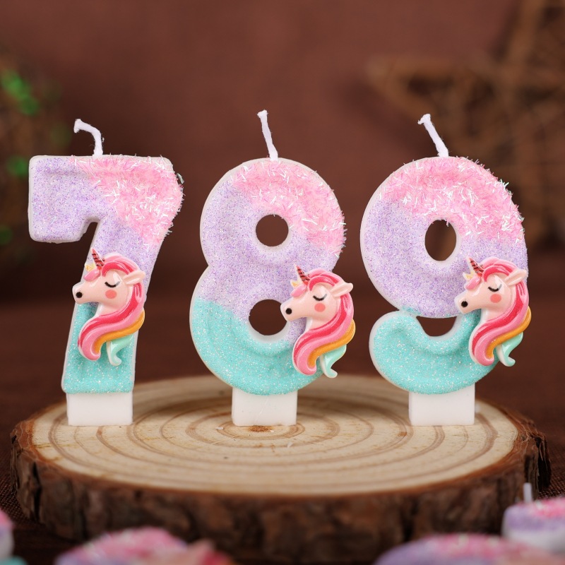 Gradient Pink Unicorn Happy Bi - مراجعة Unity Candle Set وسعره