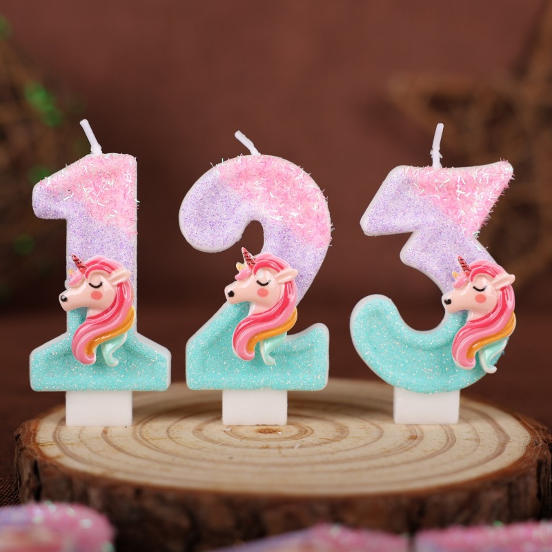 Gradient Pink Unicorn Happy Bi - مراجعة Unity Candle Set وسعره