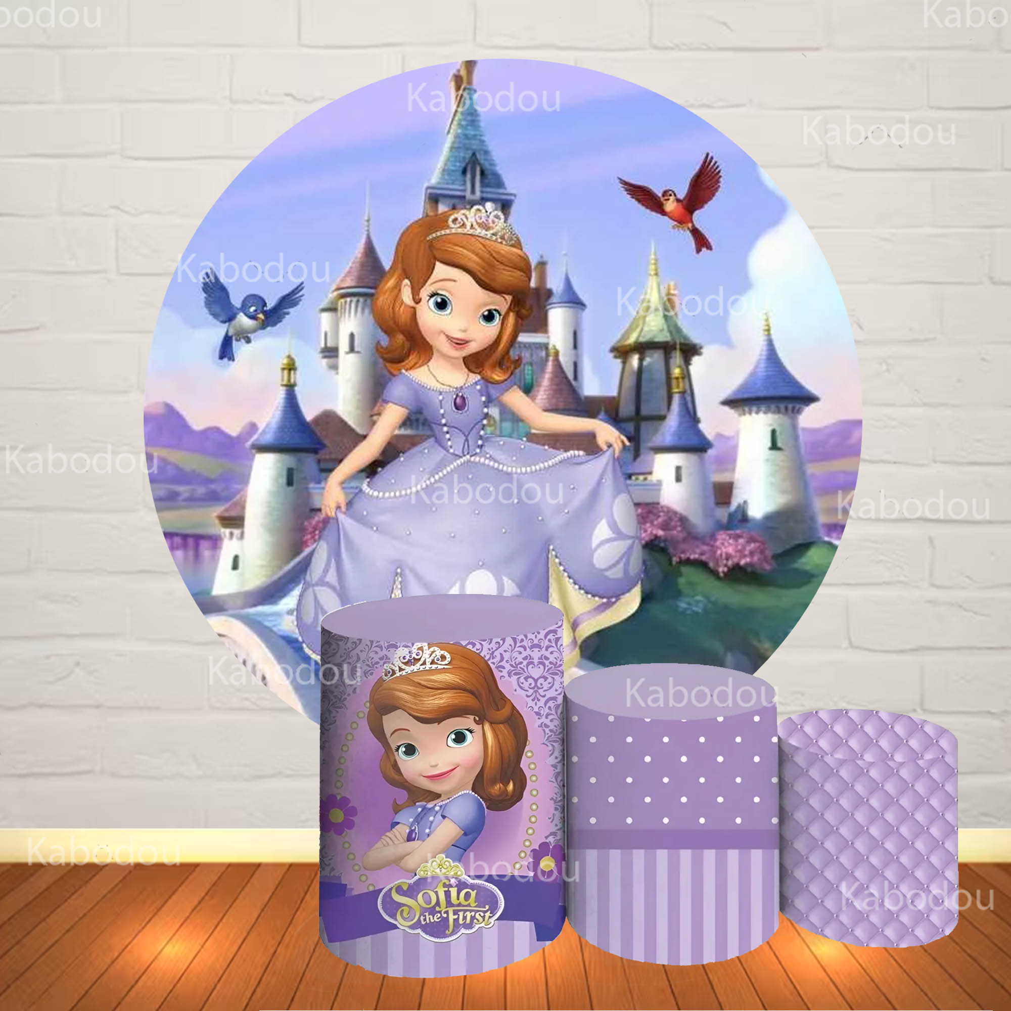 Sofia the First Round Backdrop - مراجعة Photo Booth Prop وسعره