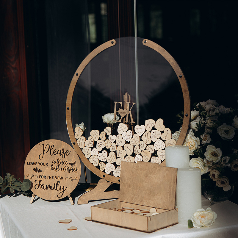 Custom Wedding  Guest Book Sig - مراجعة Wedding Supply List وسعره