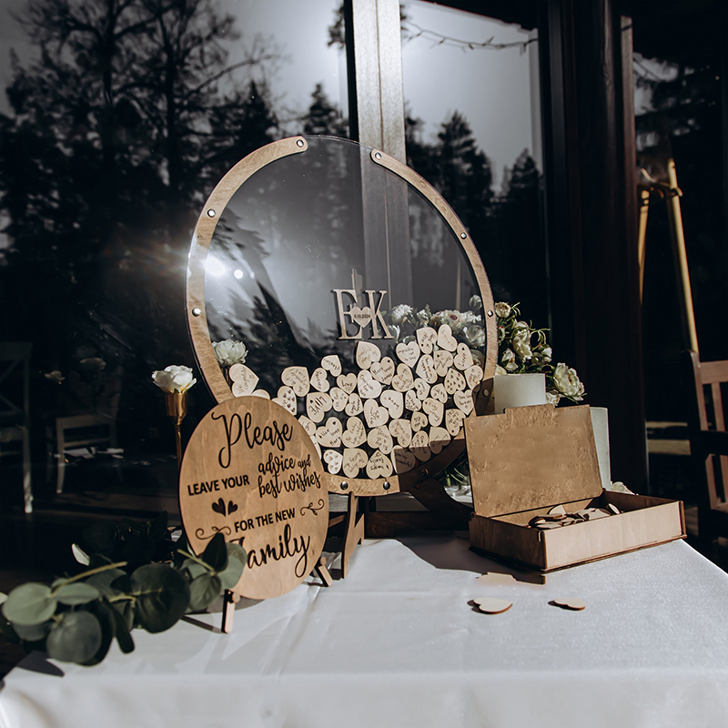Custom Wedding  Guest Book Sig - مراجعة Wedding Supply List وسعره