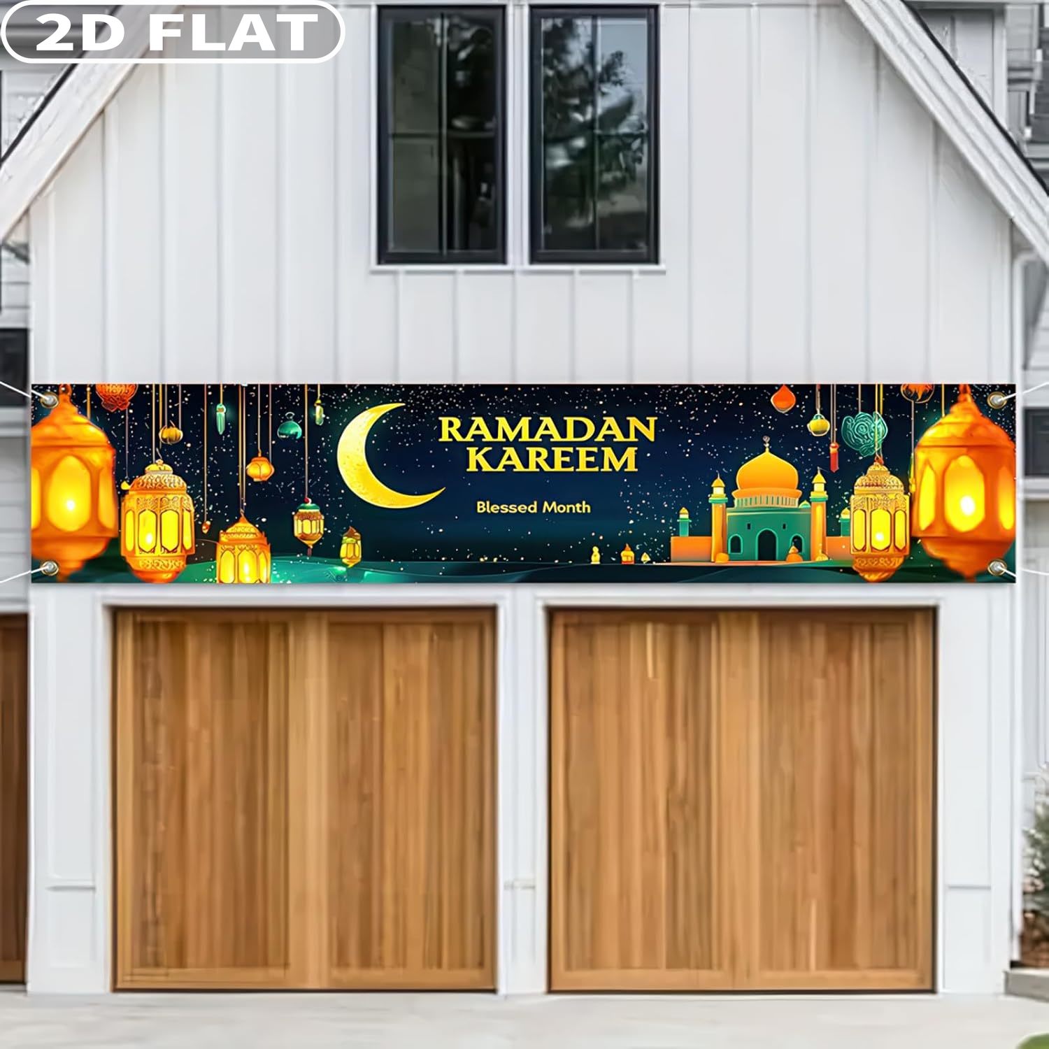 2D FLAT 1pc Ramadan Eid Mubara - مراجعة Photo Booth Prop وسعره