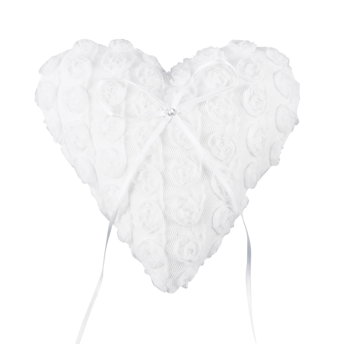 Heart Wedding Ring Pillow 15x1 - مراجعة Ring Bearer Pillow وسعره