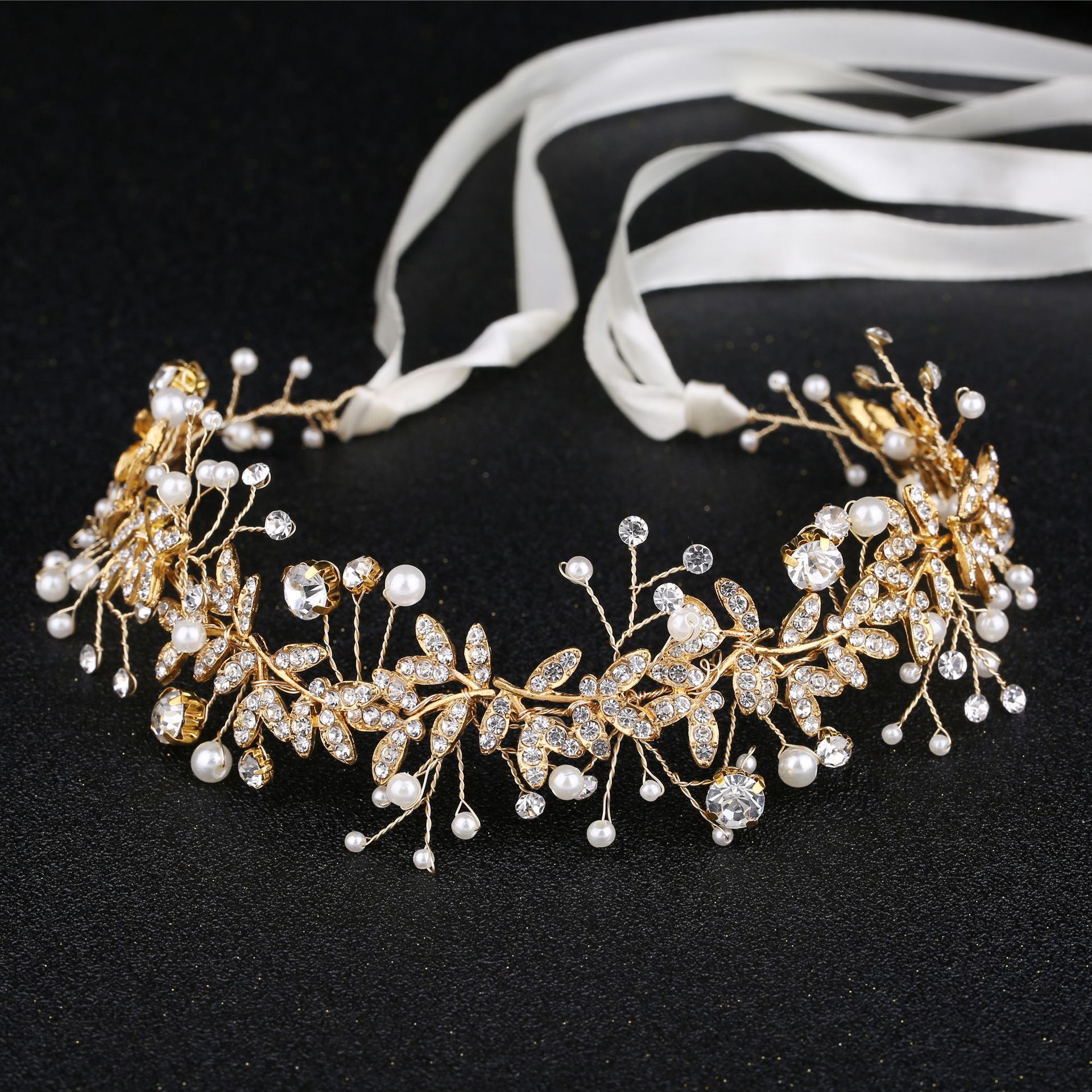 New Crystal Flower Headband Ri - مراجعة Wedding Supply List وسعره