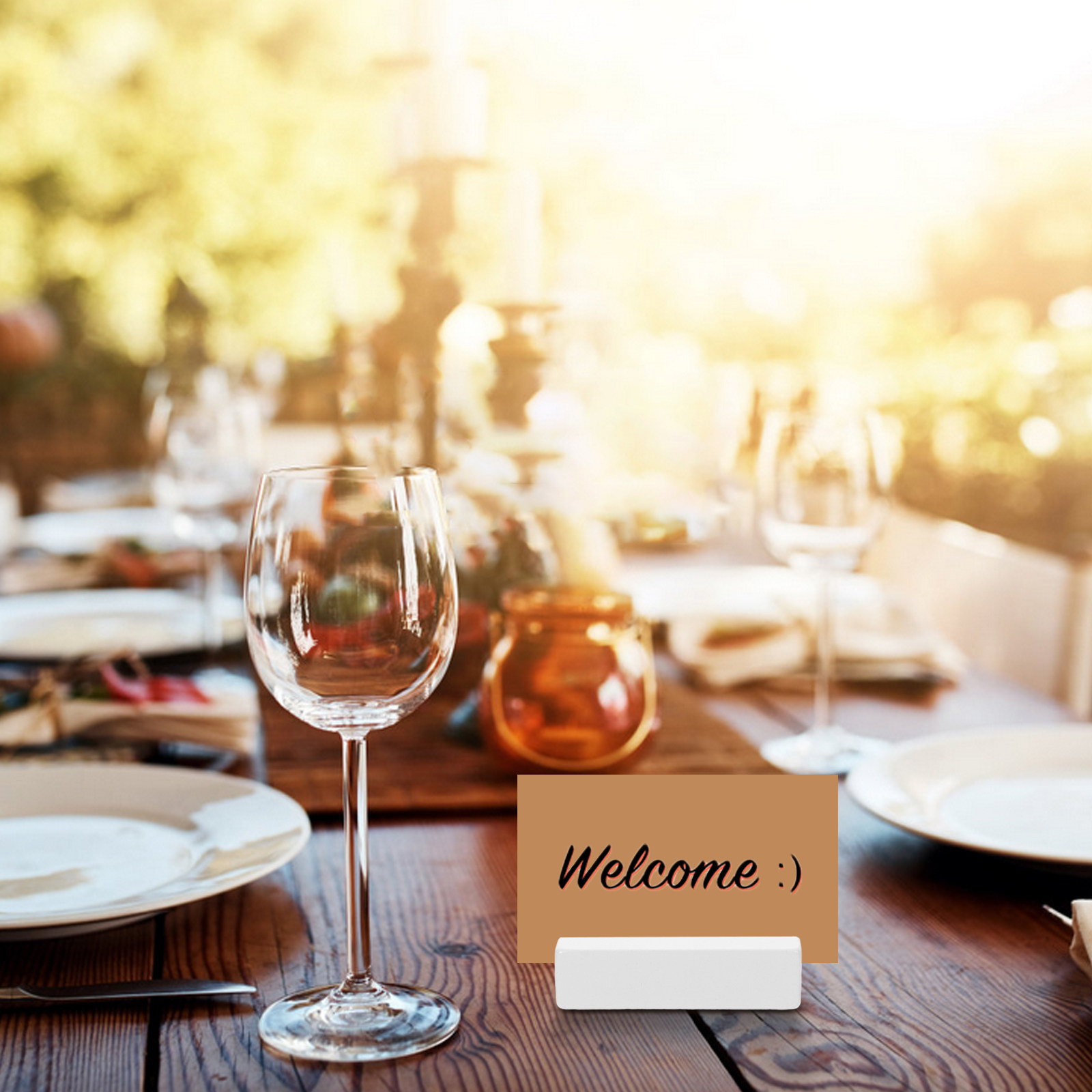 10Pcs Wooden Place Card Holder - مراجعة Place Card Holder وسعره
