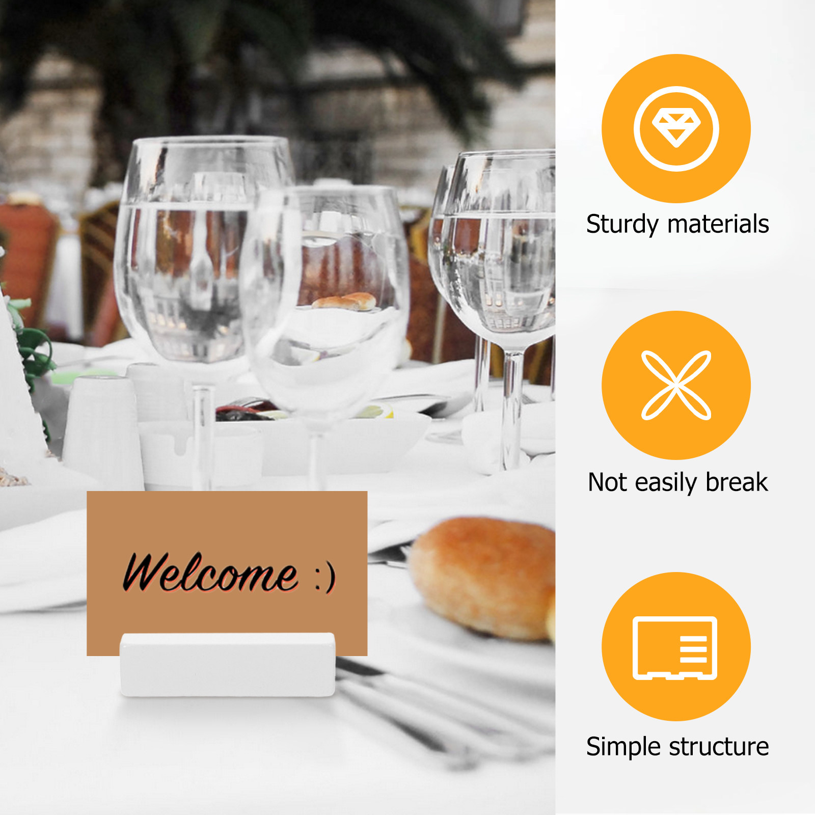 10Pcs Wooden Place Card Holder - مراجعة Place Card Holder وسعره
