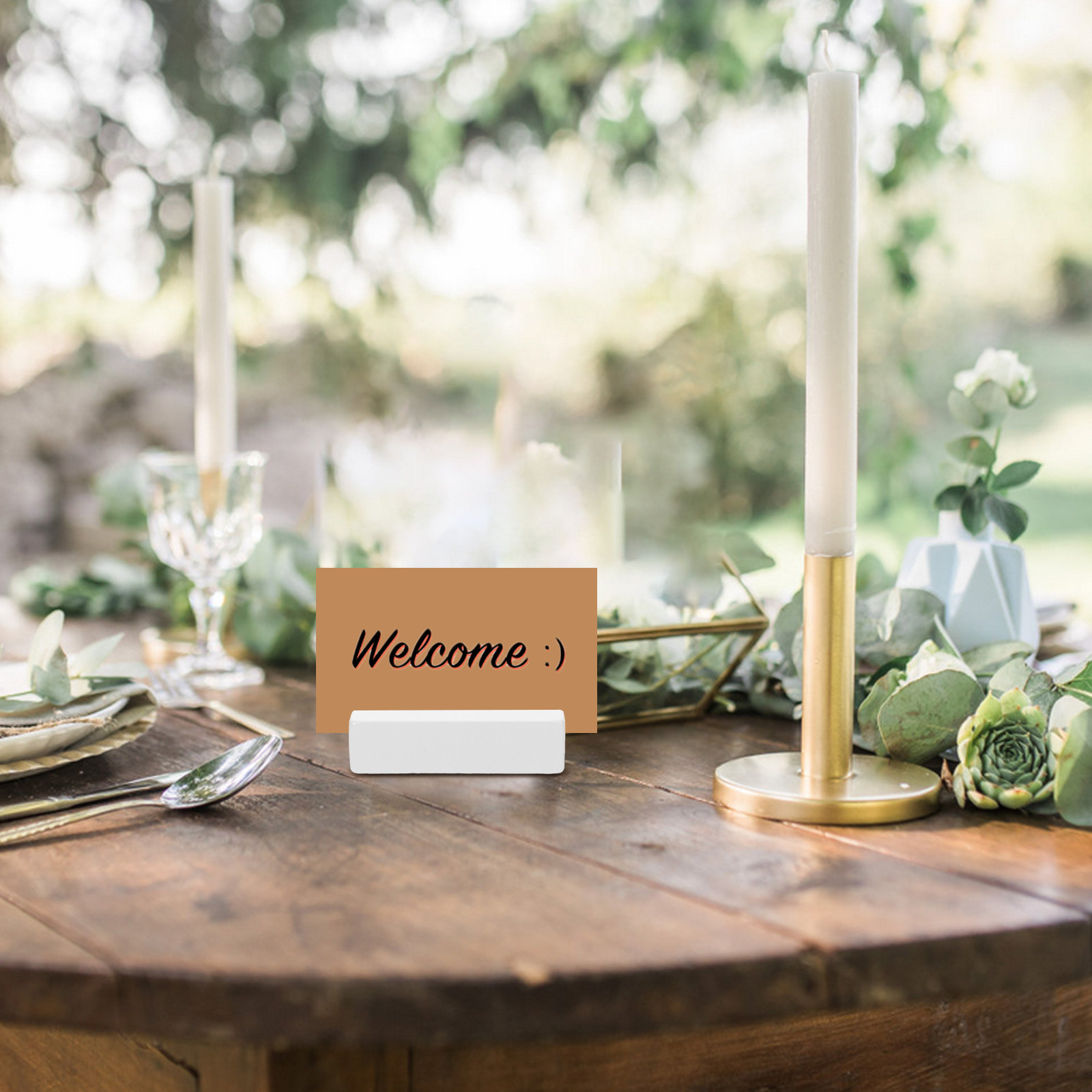 10Pcs Wooden Place Card Holder - مراجعة Place Card Holder وسعره
