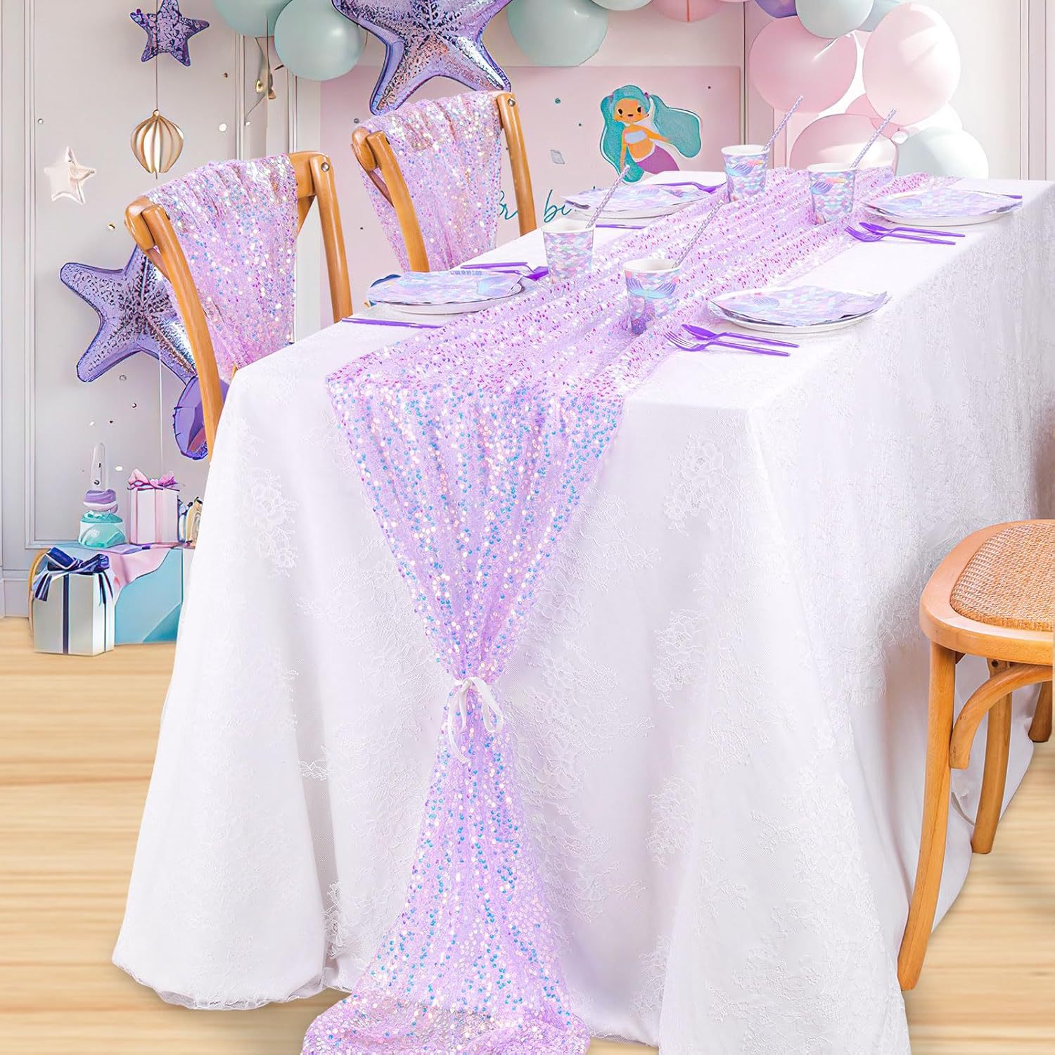 Iridescent Sequin Table Runner - مراجعة Table Runner Sequin وسعره