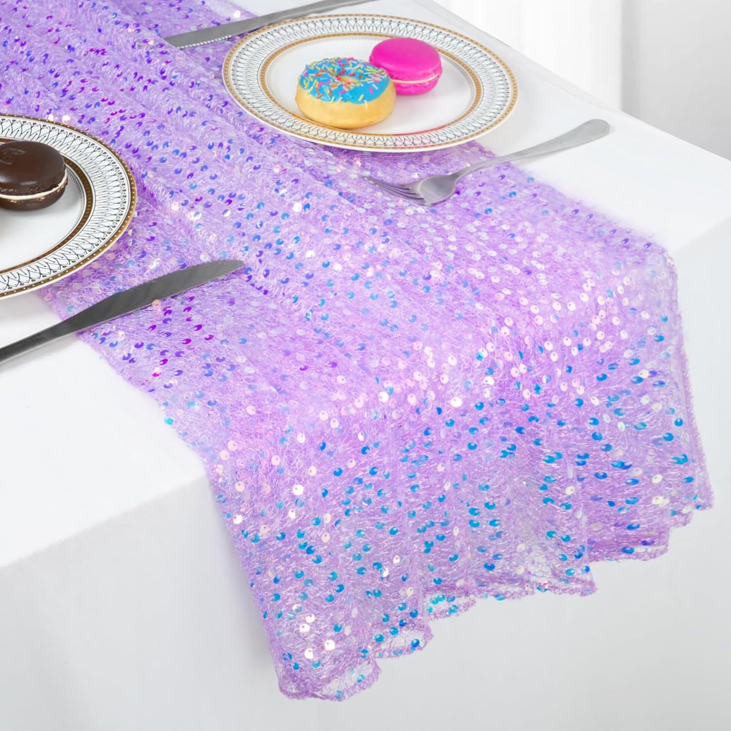 Iridescent Sequin Table Runner - مراجعة Table Runner Sequin وسعره