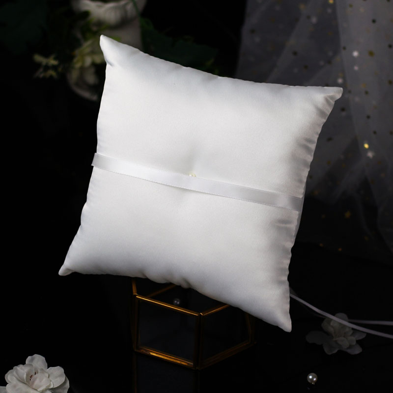 1Pcs 10*10cm Sparkling Rhinest - مراجعة Ring Bearer Pillow وسعره
