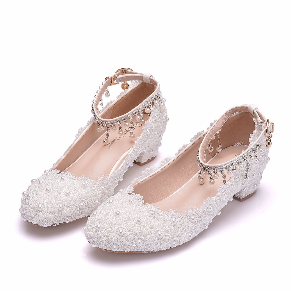 Women's Closed Toe Low Chunky  - مراجعة Wedding Shop وسعره