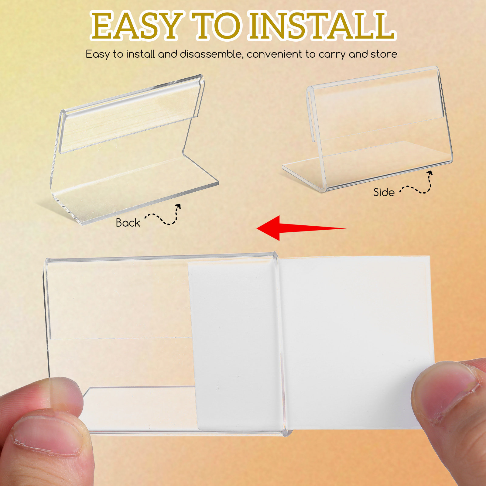 40 Pcs Sign Holders Card Displ - مراجعة Place Card Holder وسعره