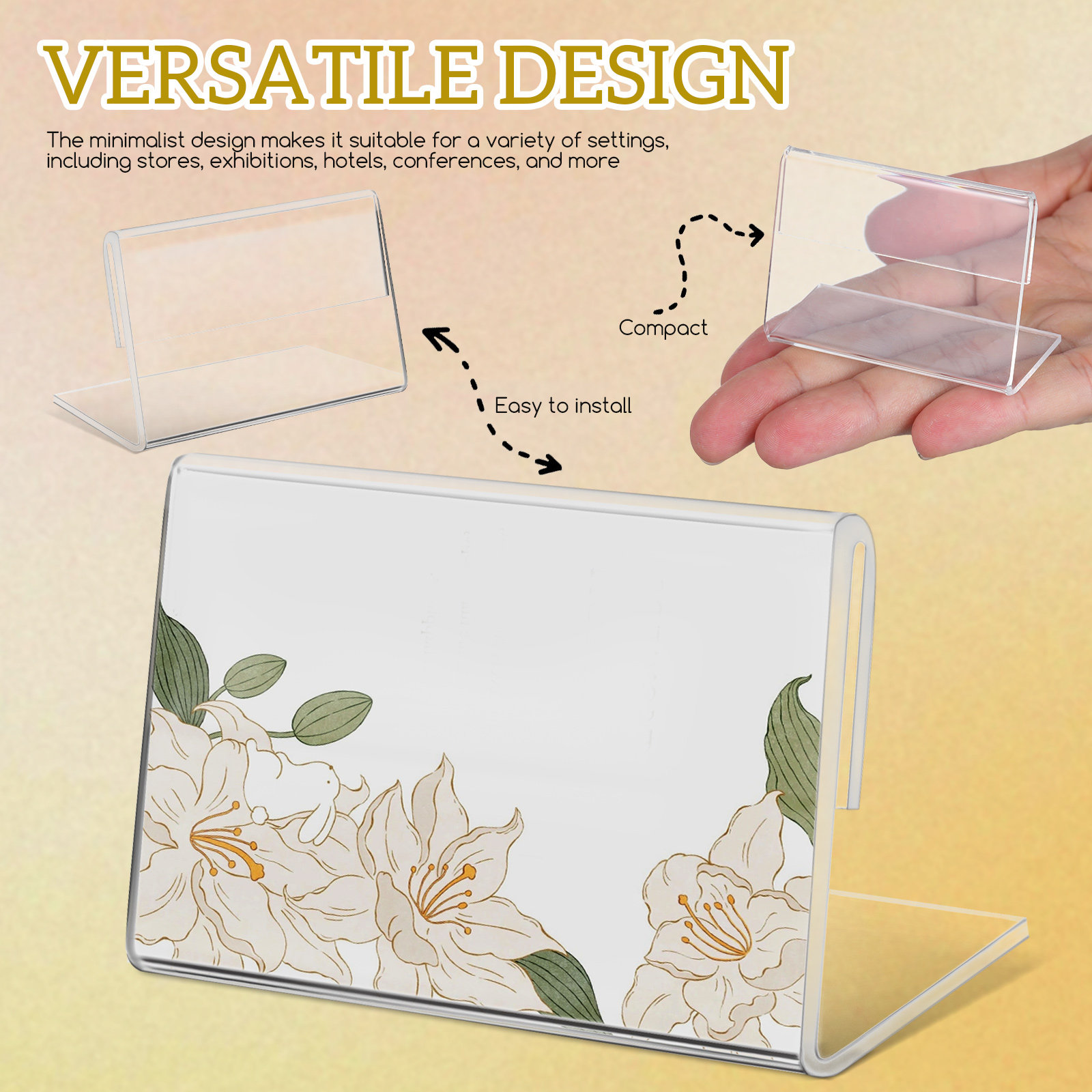 40 Pcs Sign Holders Card Displ - مراجعة Place Card Holder وسعره