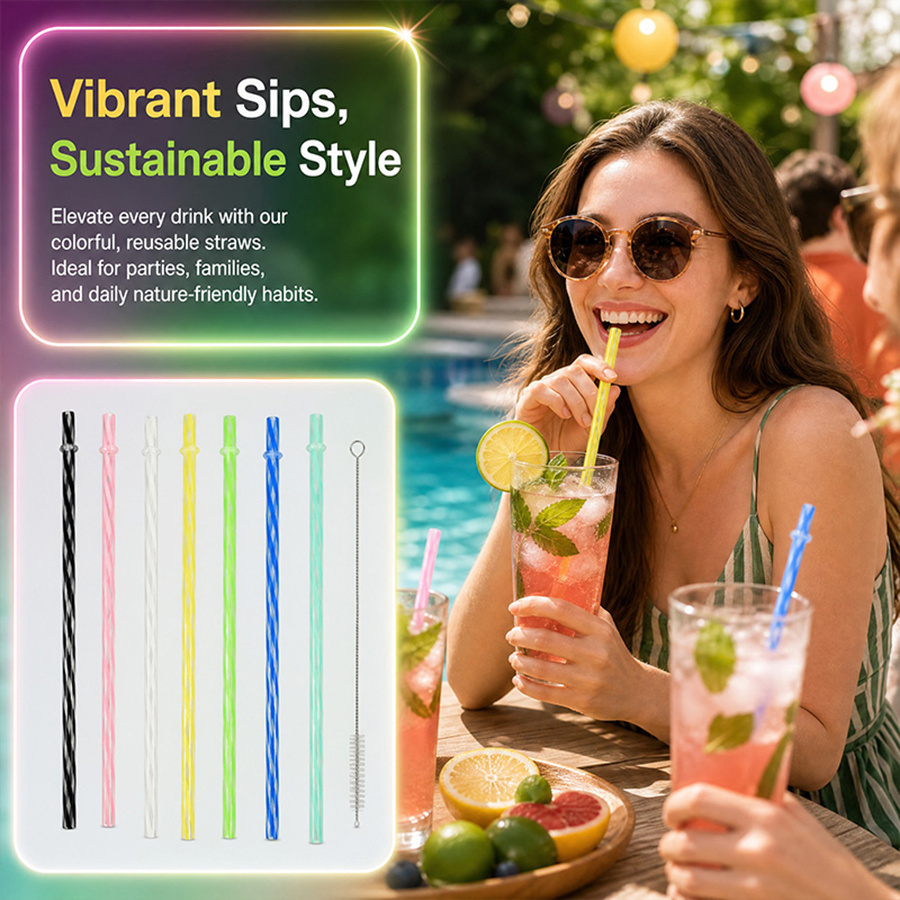 25Pcs Colorful Striped Reusabl - مراجعة Wedding Supply Bulk وسعره