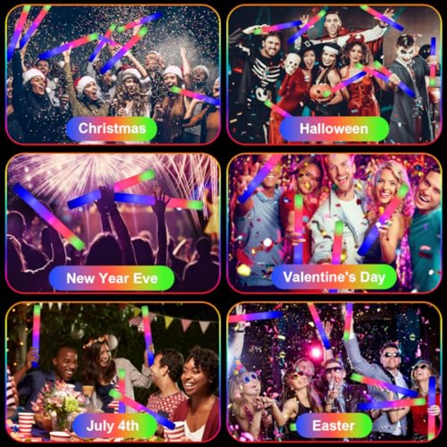 118PCS Foam Glow Sticks Bulk P - مراجعة Wedding Supply Bulk وسعره
