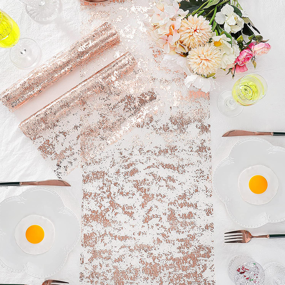 Metallic Gold Table Runner 300 - مراجعة Table Runner Sequin وسعره