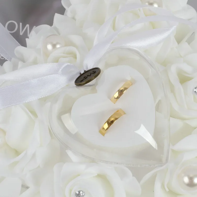 White Ring Bearer Pillow Cushi - مراجعة Ring Bearer Pillow وسعره