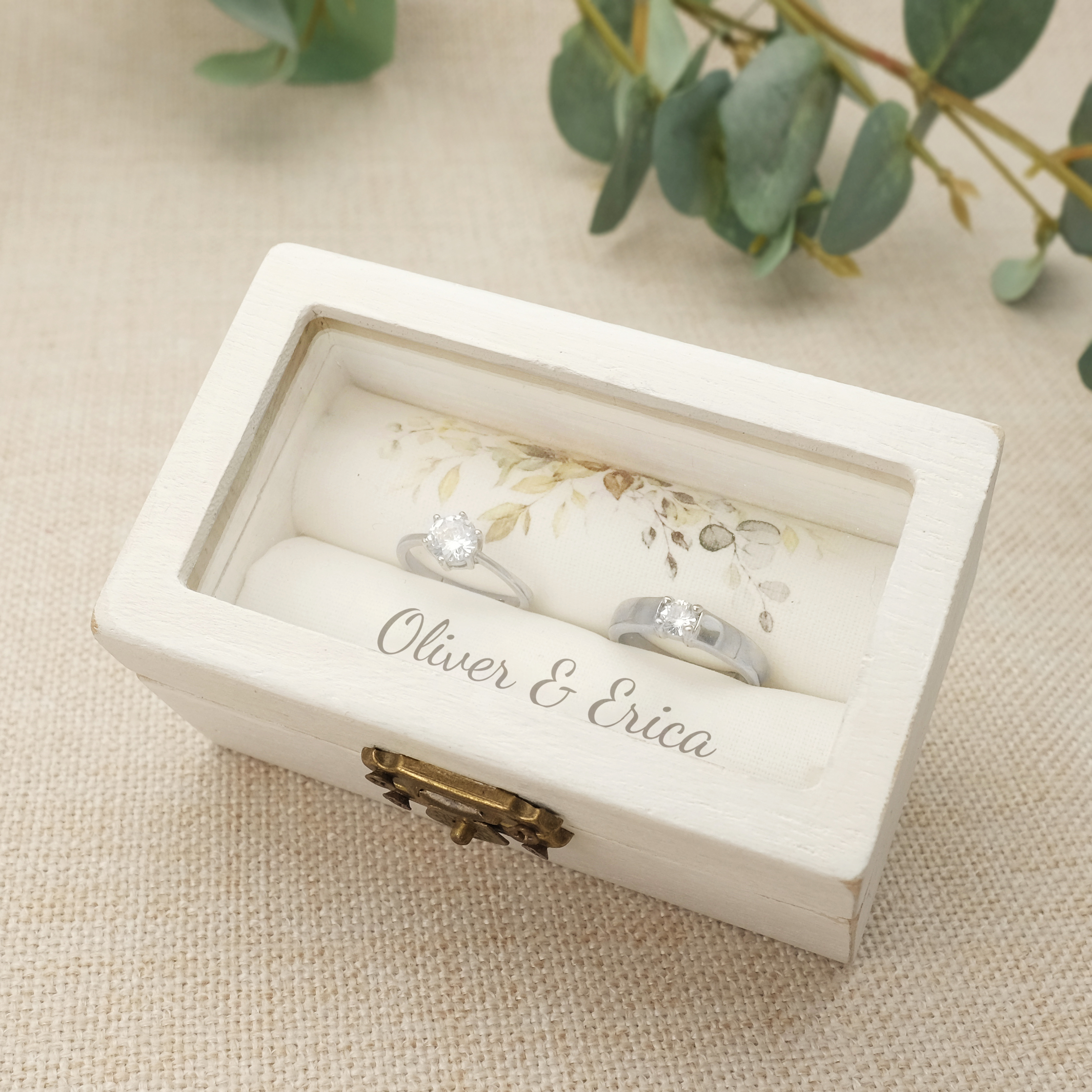 Personalised Wedding Ring Box, - مراجعة Ring Bearer Pillow وسعره