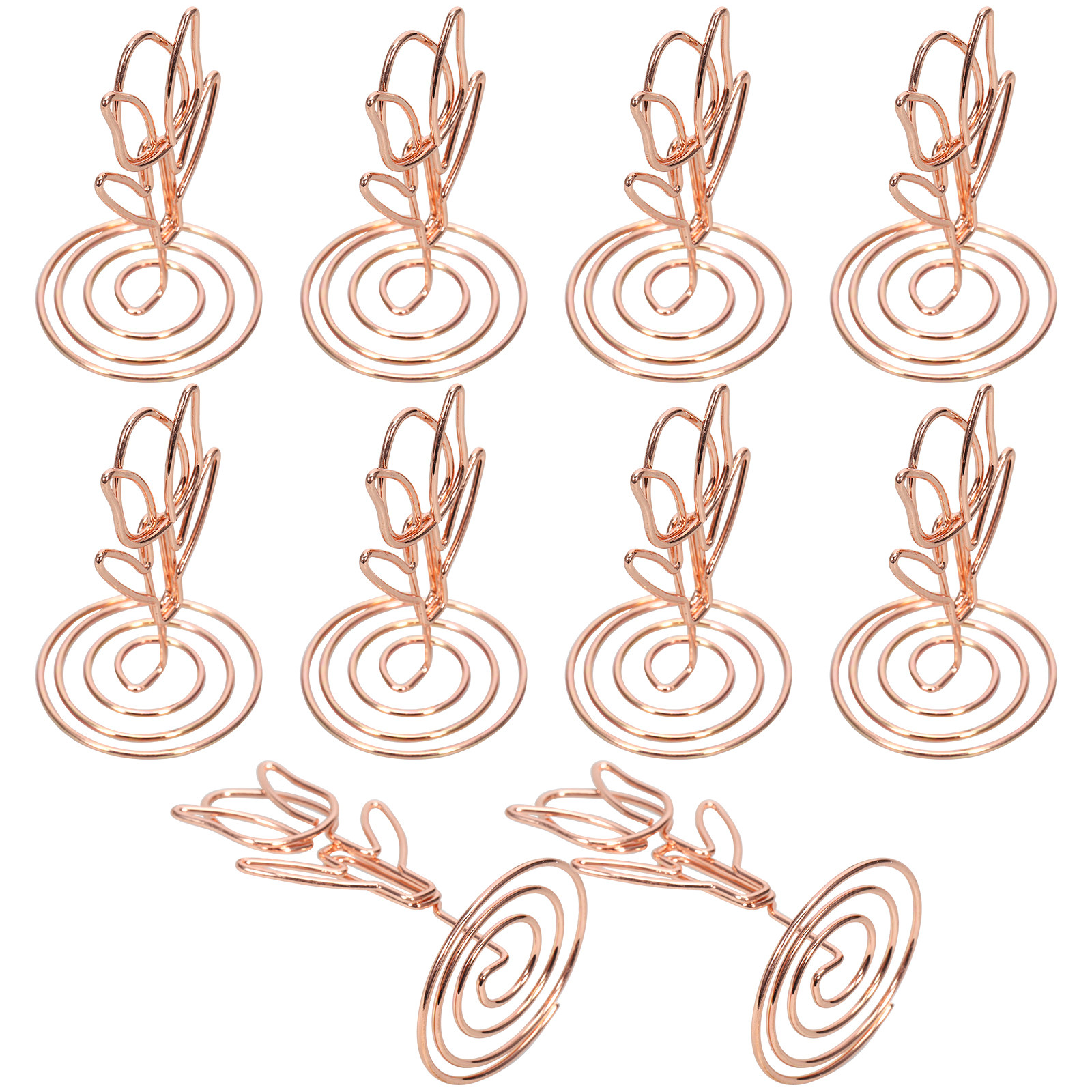 10Pcs Flower Style Table Card  - مراجعة Place Card Holder وسعره