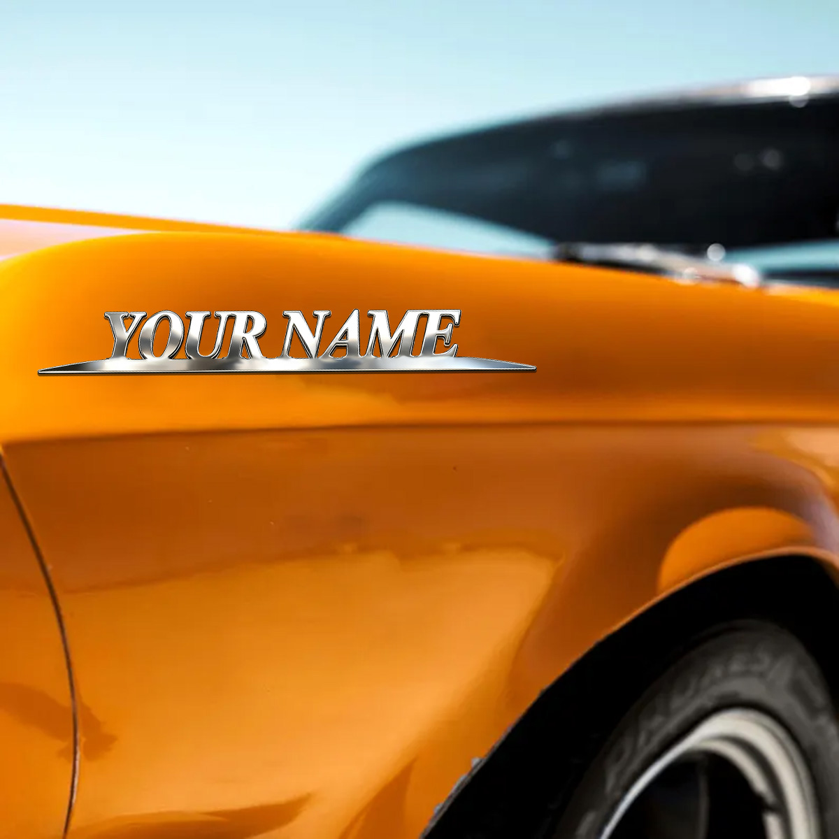 Metal Trendy YOUR NAME Sticker - مراجعة Wedding Shop وسعره