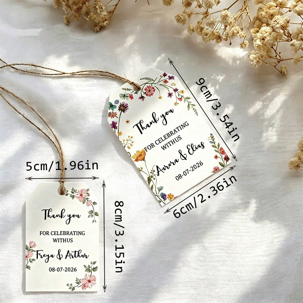 Customized Gift Tags Personali - مراجعة Wedding Supply List وسعره