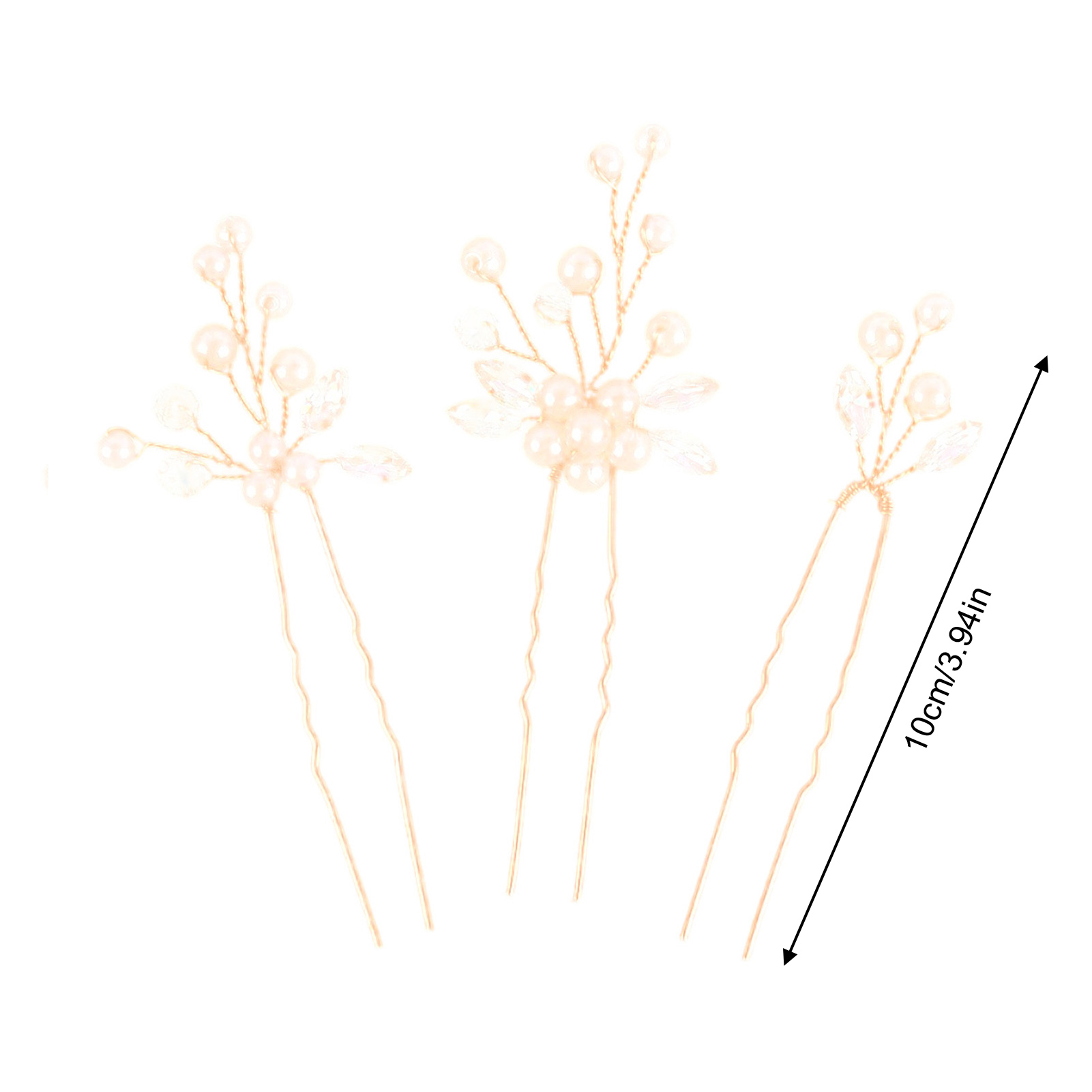 3pcs Bride Hairpin Trendy Hair - مراجعة Wedding Supply List وسعره
