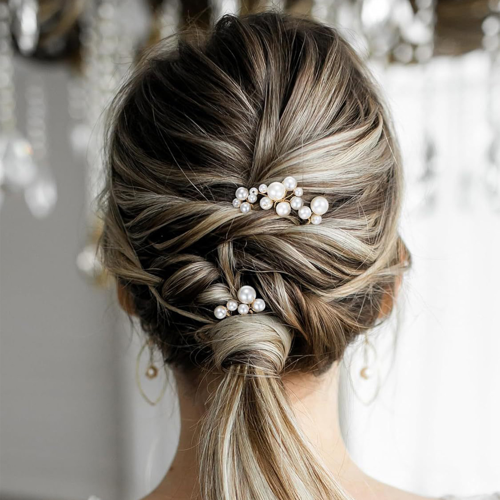 3pcs Bride Hairpin Trendy Hair - مراجعة Wedding Supply List وسعره