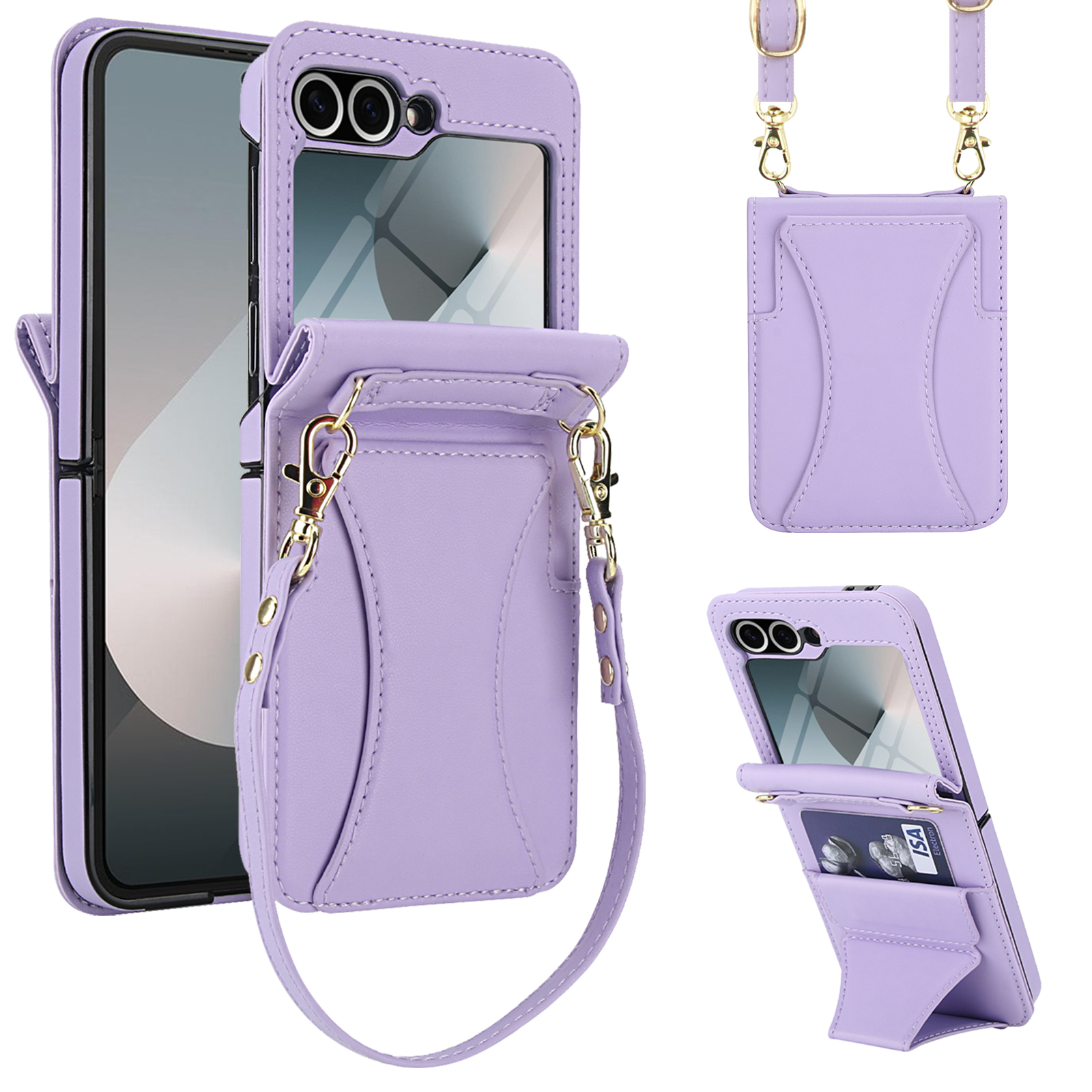 Leather Case For Samsung Galax - مراجعة Place Card Holder وسعره