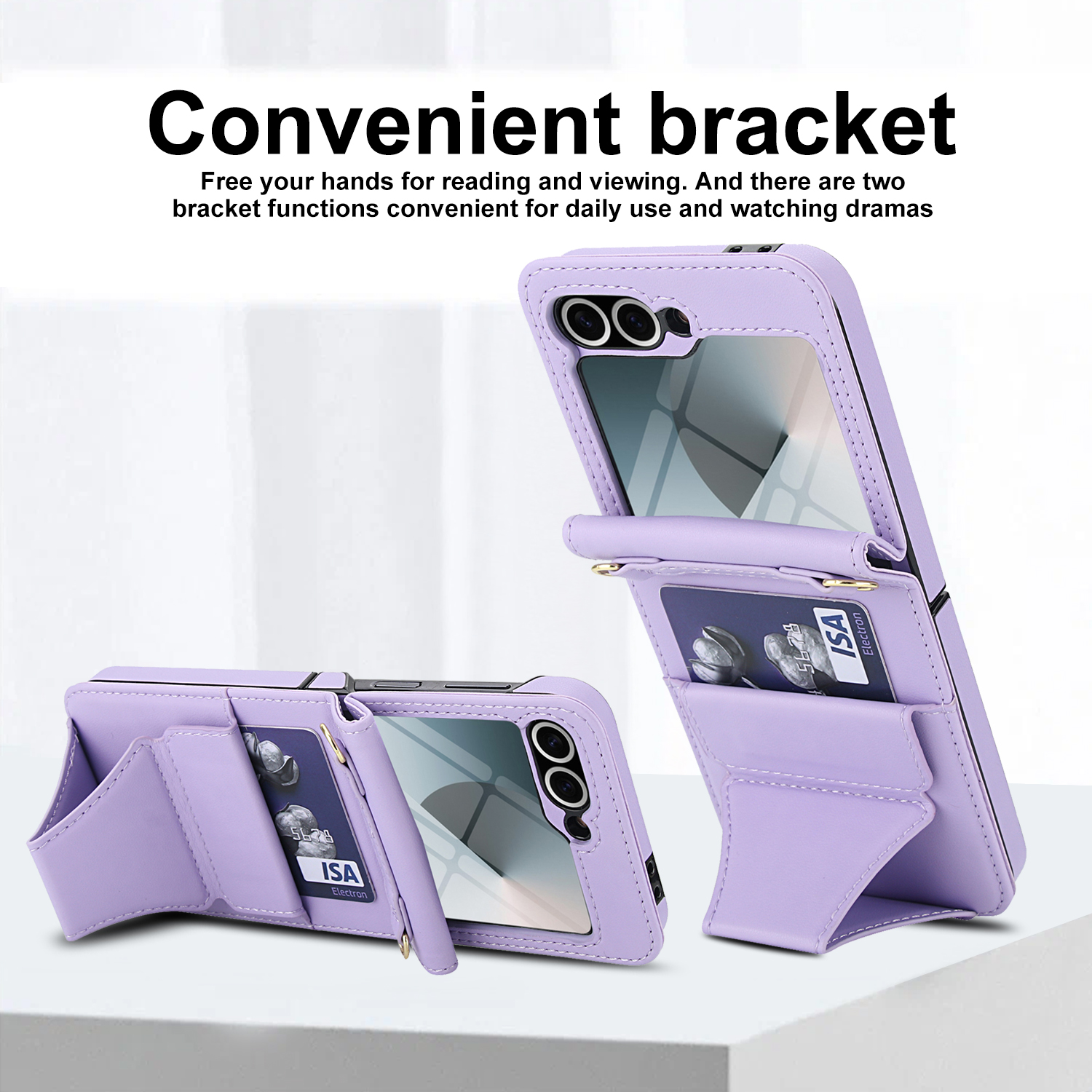 Leather Case For Samsung Galax - مراجعة Place Card Holder وسعره