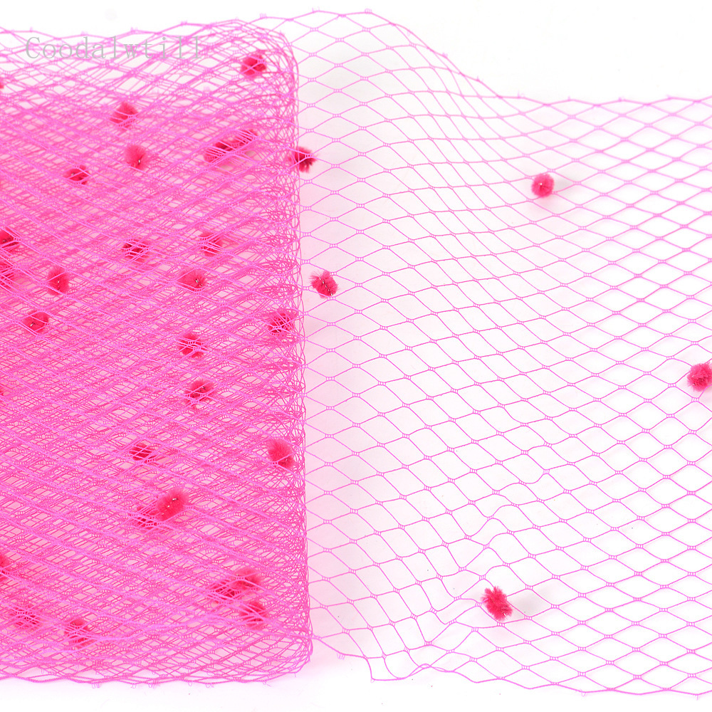 2Meters Dot Birdcage Veil Fabr - مراجعة Wedding Supply List وسعره