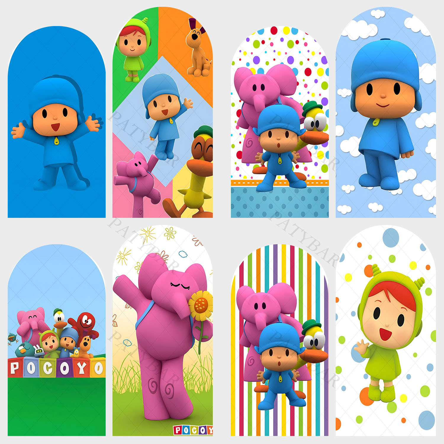 Arch Cute Blue Doll Pocoyos Ba - مراجعة Photo Booth Prop وسعره