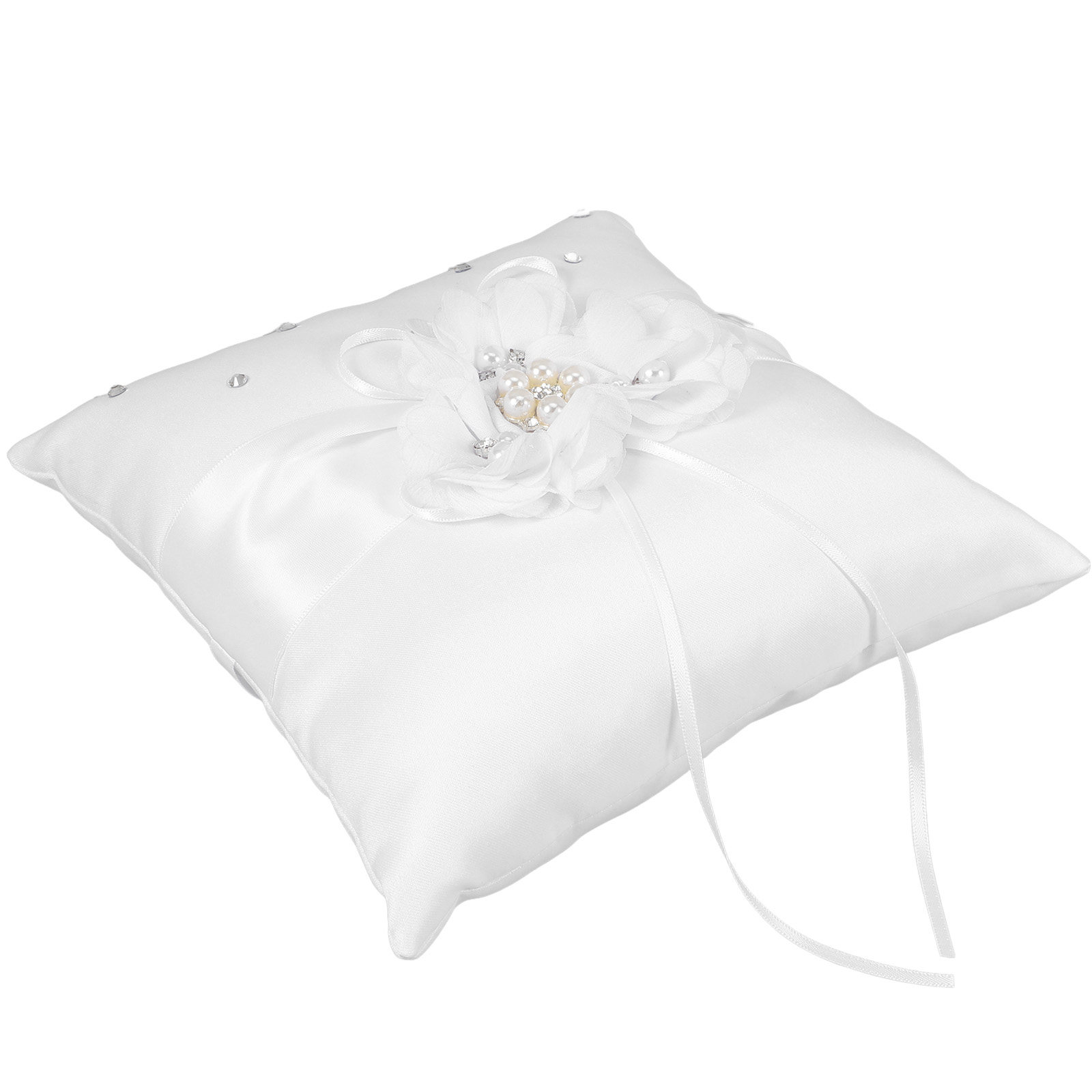 20x20cm Flower Wedding Ring Pi - مراجعة Ring Bearer Pillow وسعره