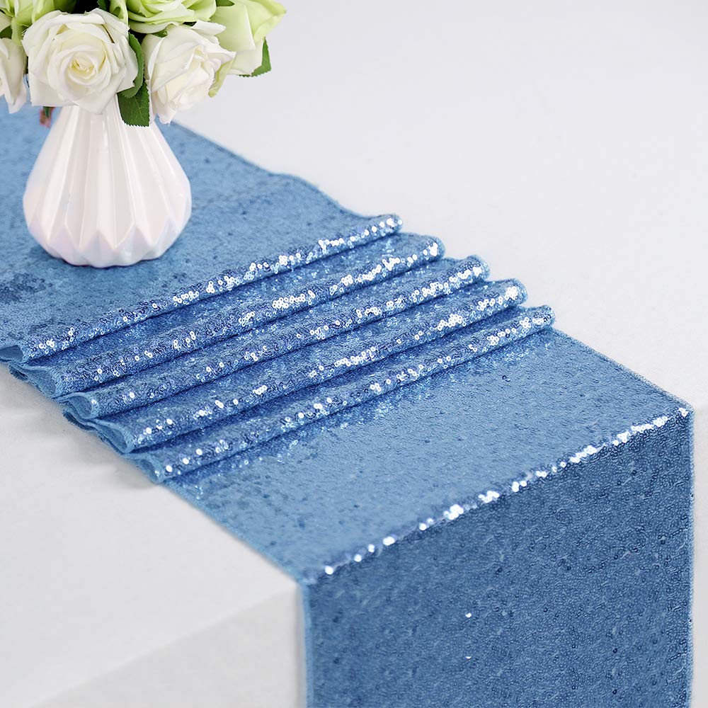 4pcs Glitter Sequin Table Runn - مراجعة Table Runner Sequin وسعره