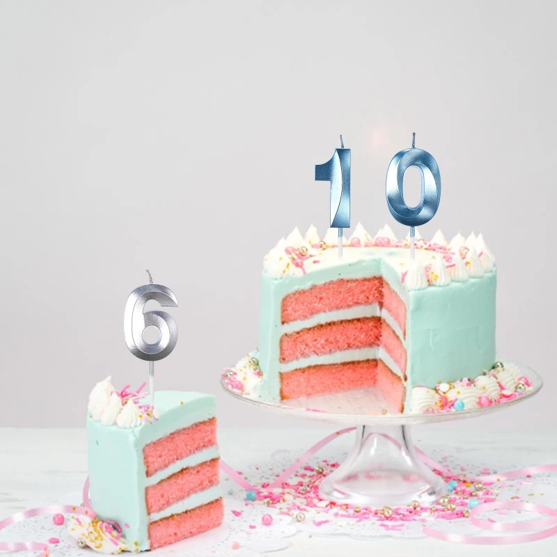 Blue Number Cake Candles 0 1 2 - مراجعة Unity Candle Set وسعره