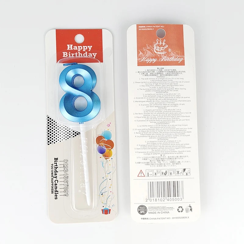 Blue Number Cake Candles 0 1 2 - مراجعة Unity Candle Set وسعره