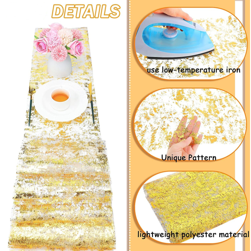New 2/1Pack Sparkle Table Runn - مراجعة Table Runner Sequin وسعره