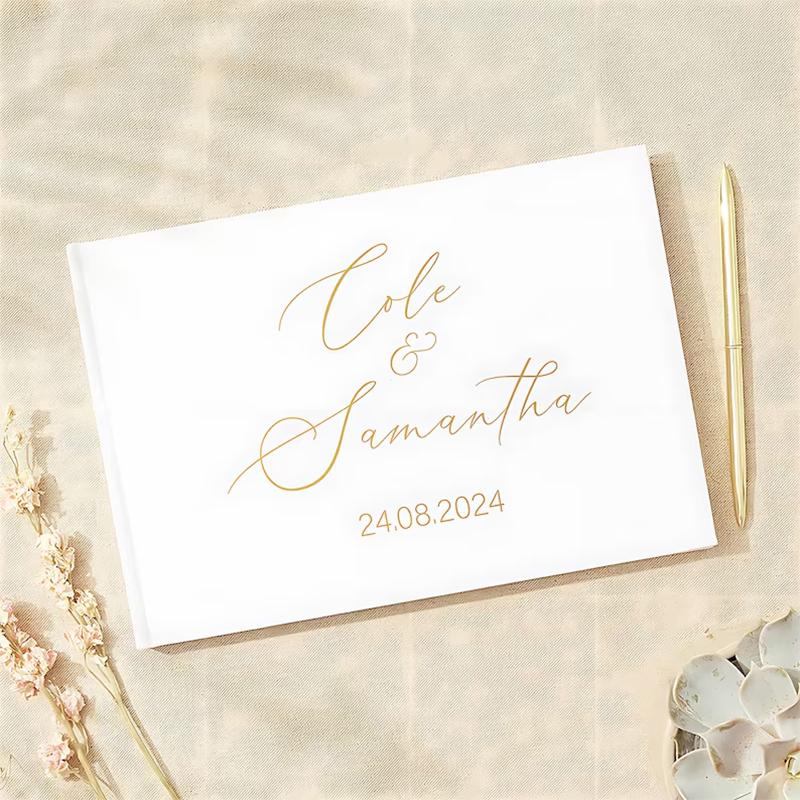 Personalized Guest Book for We - مراجعة Wedding Supply List وسعره