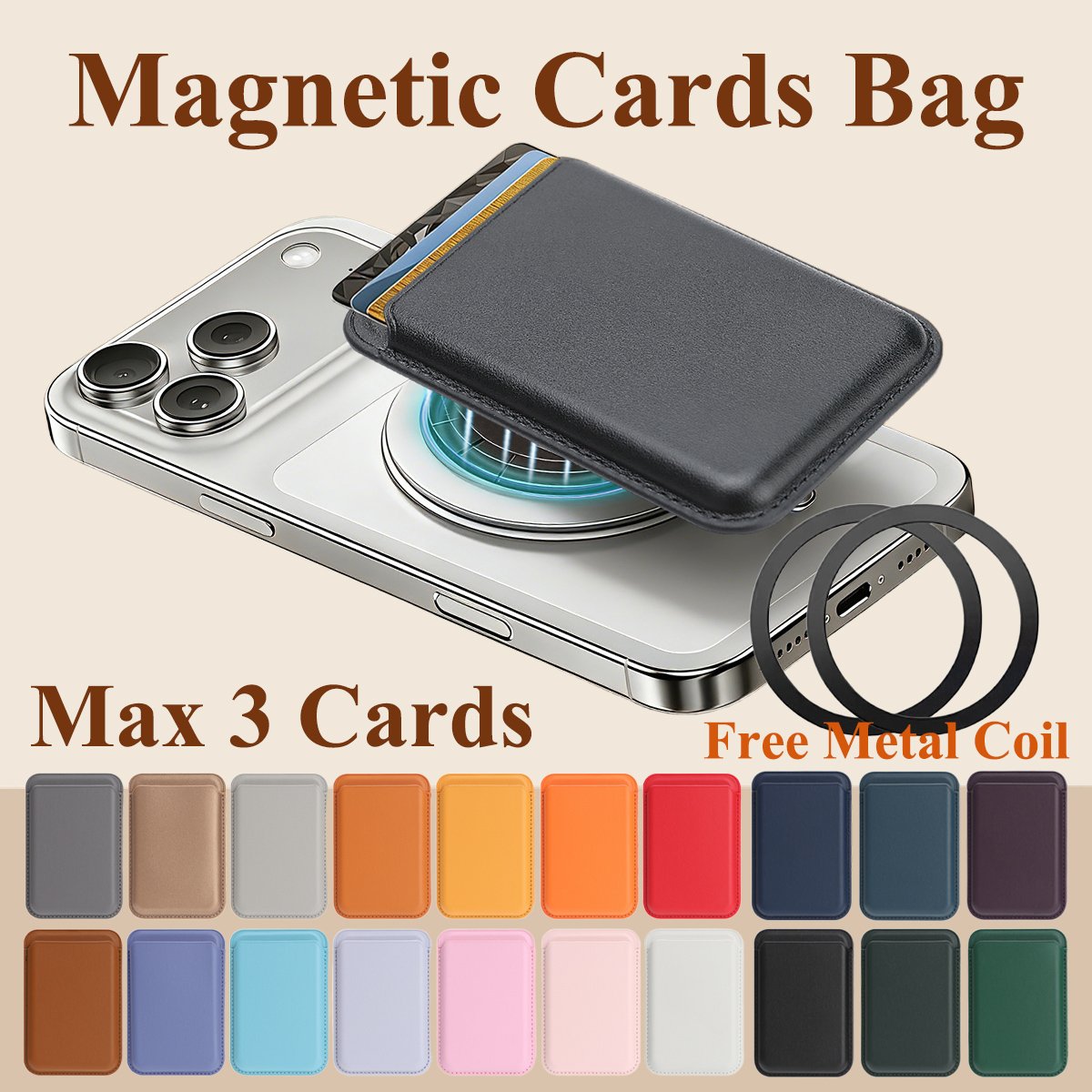 Magnetic Cards Holder Bag For  - مراجعة Place Card Holder وسعره