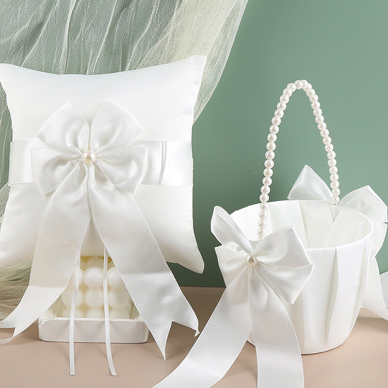 Flower Girl Basket Ring Bearer - مراجعة Ring Bearer Pillow وسعره