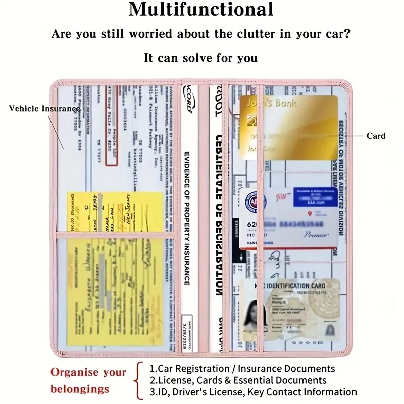 Car Registration & Insurance C - مراجعة Place Card Holder وسعره