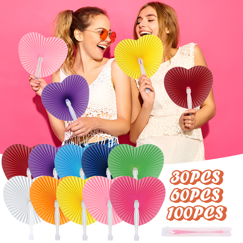 Colorful Heart Shaped Fan to G - مراجعة Wedding Supply List وسعره