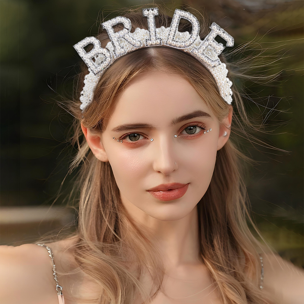 Pearl Headband Diadem Luxury B - مراجعة Wedding Supply List وسعره