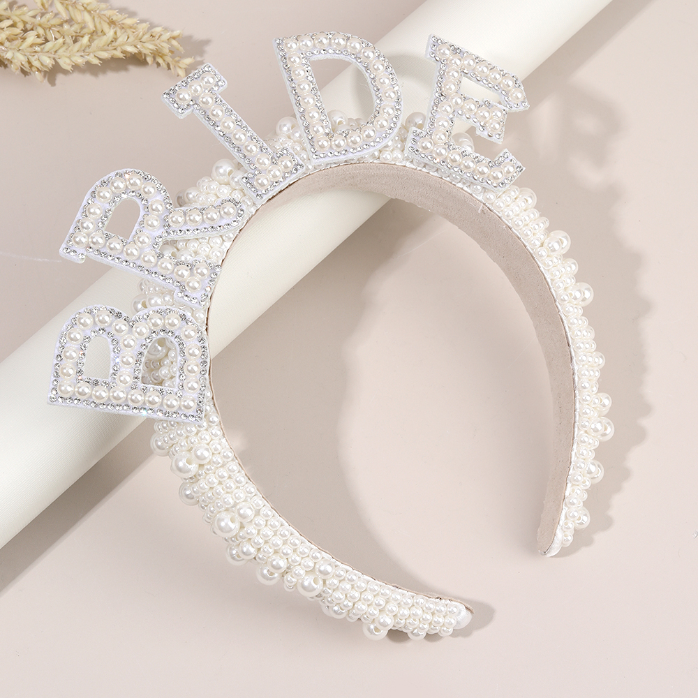 Pearl Headband Diadem Luxury B - مراجعة Wedding Supply List وسعره