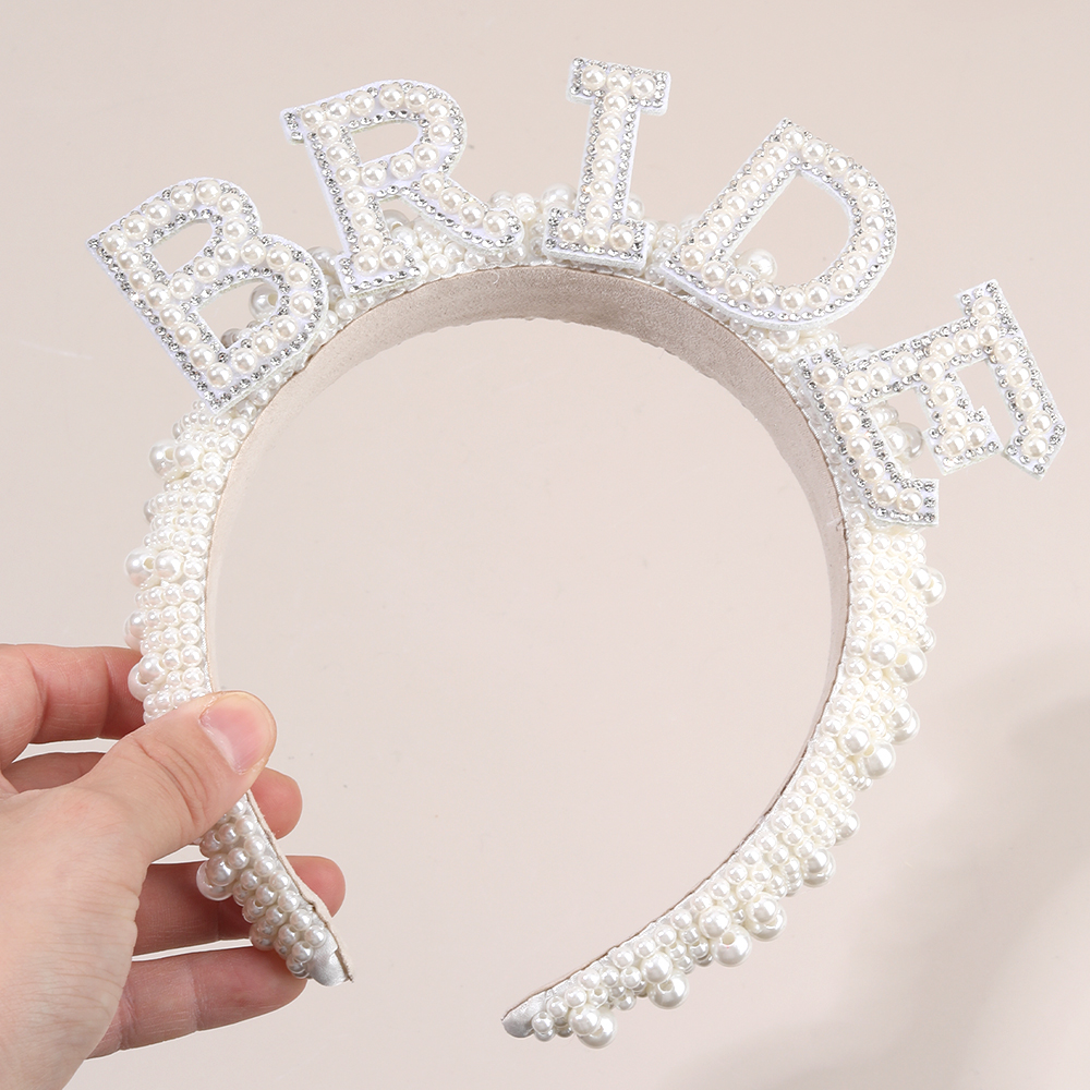 Pearl Headband Diadem Luxury B - مراجعة Wedding Supply List وسعره