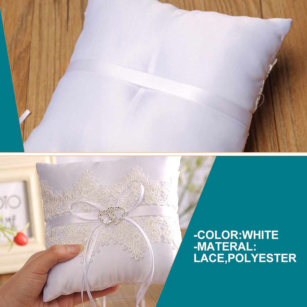 Lace Ring Pillow Club Decorati - مراجعة Ring Bearer Pillow وسعره