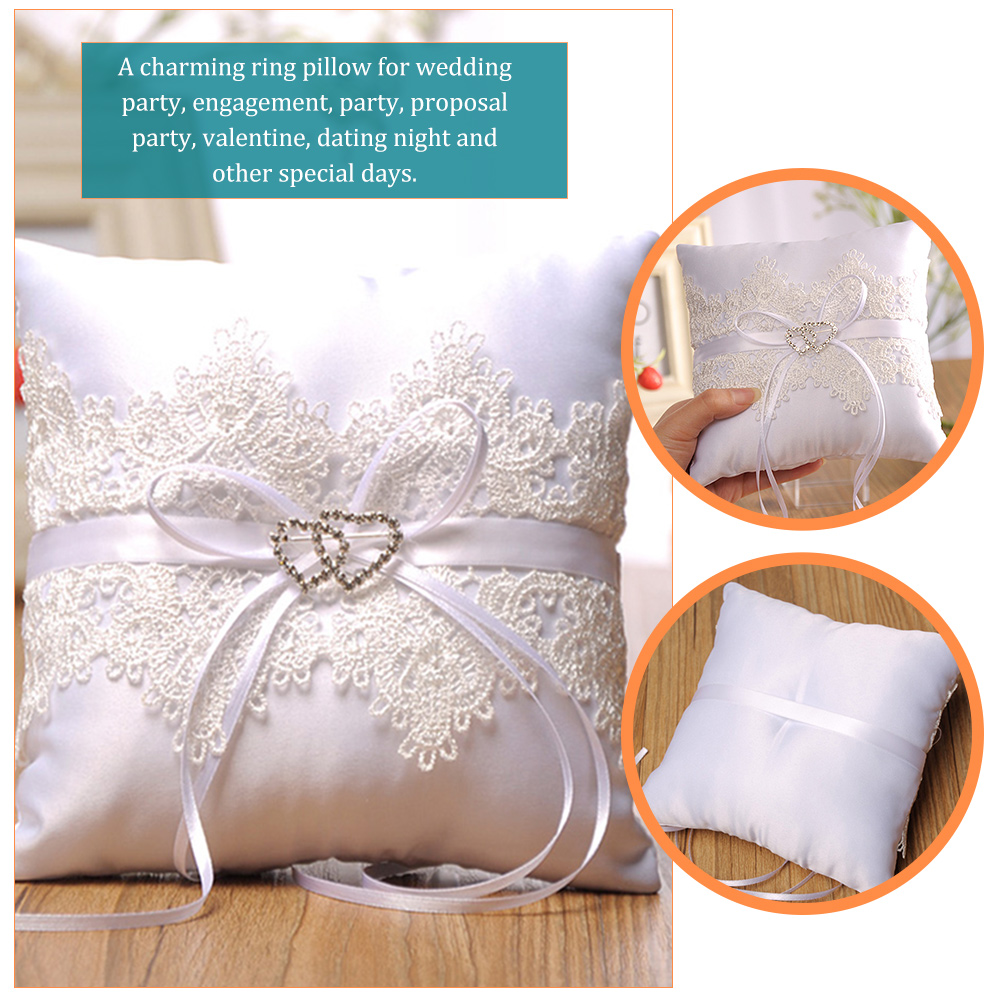 Lace Ring Pillow Club Decorati - مراجعة Ring Bearer Pillow وسعره